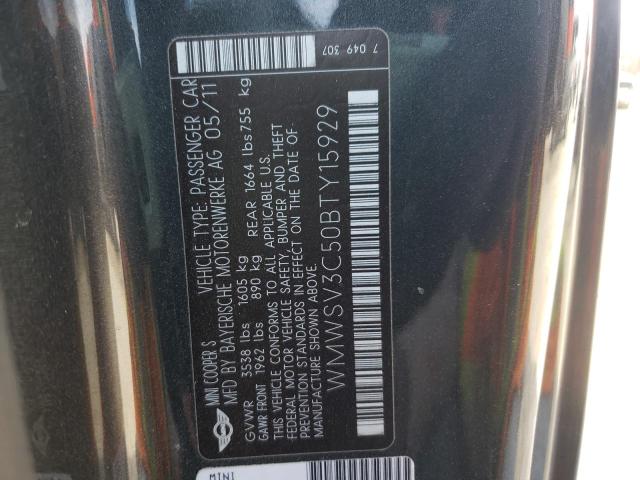 WMWSV3C50BTY15929 Mini Cooper