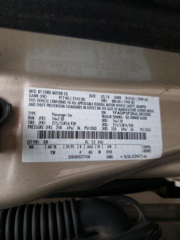 2018 FORD FOCUS SE - 1FADP3F26JL303362