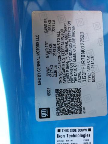 2022 CHEVROLET CAMARO LT1 - 1G1FF1R79N0127523