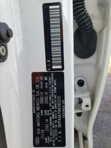3KPFK4A70HE083231 KIA FORTE LX