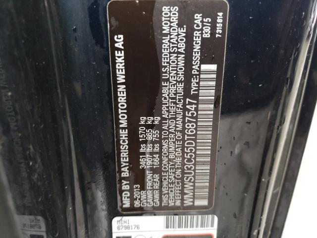 WMWSU3C55DT687547 Mini Cooper