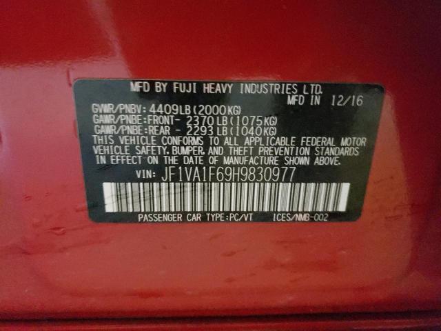 JF1VA1F69H9830977 Subaru Wrx Premium