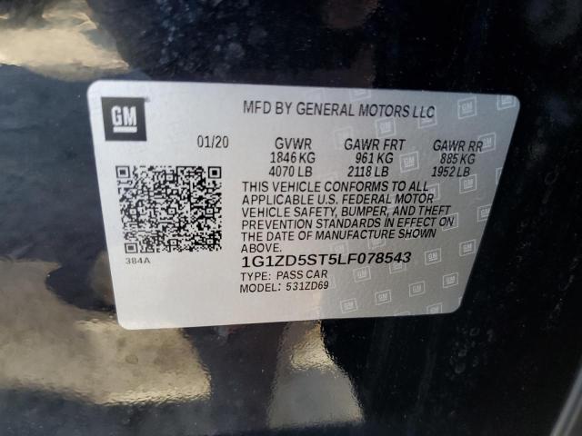 2020 CHEVROLET MALIBU LT 1G1ZD5ST5LF078543