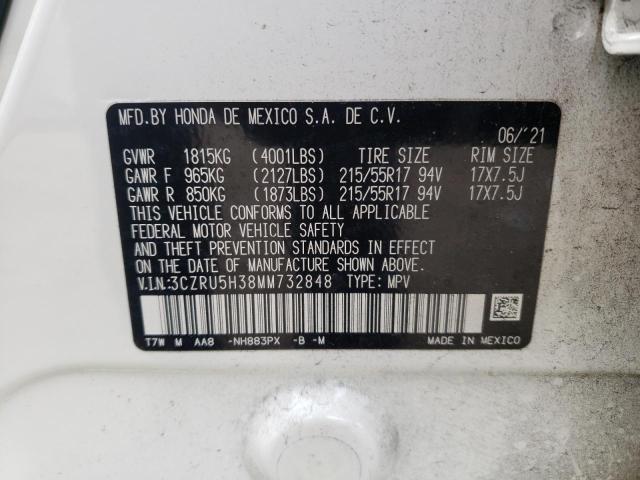 2021 HONDA HR-V LX 3CZRU5H38MM732848