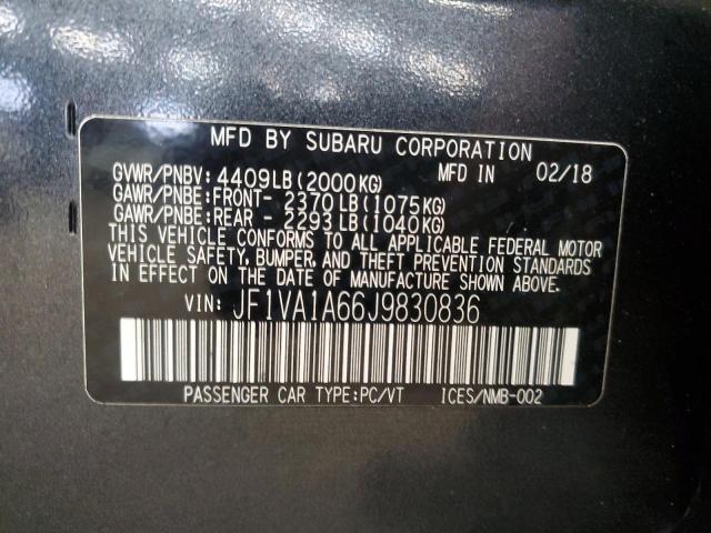 JF1VA1A66J9830836 Subaru WRX