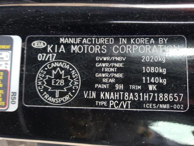 2017 KIA RONDO KNAHT8A31H7188657