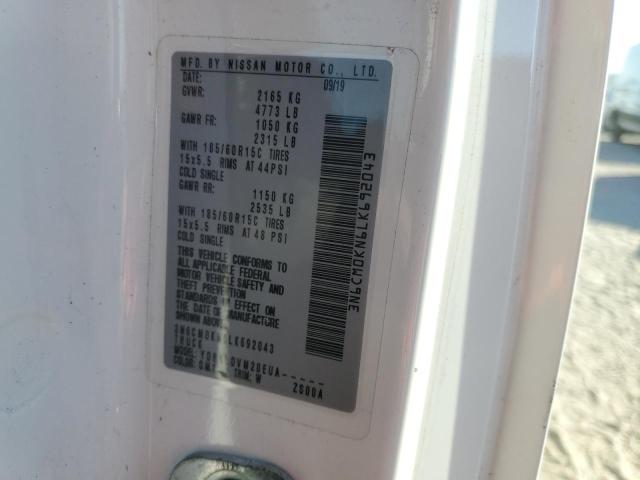2020 NISSAN NV200 2.5S 3N6CM0KN6LK692043