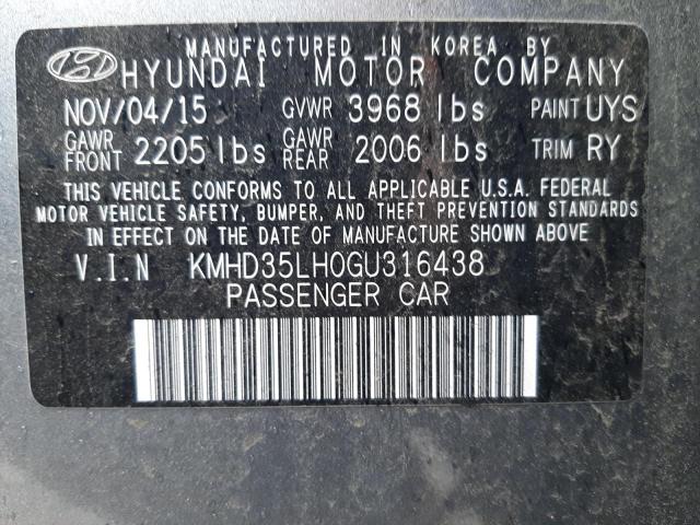 2016 HYUNDAI ELANTRA GT - KMHD35LH0GU316438