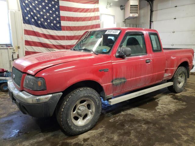Salvage cars for sale from Copart Lyman, ME: 2003 Ford Ranger SUP