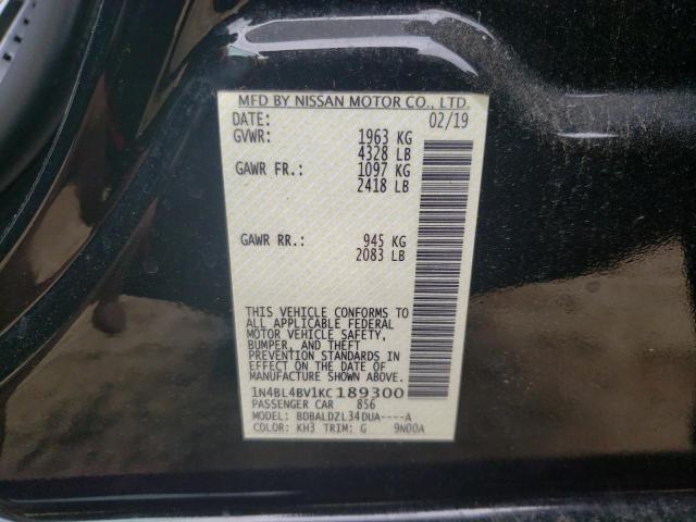 2019 NISSAN ALTIMA S - 1N4BL4BV1KC189300