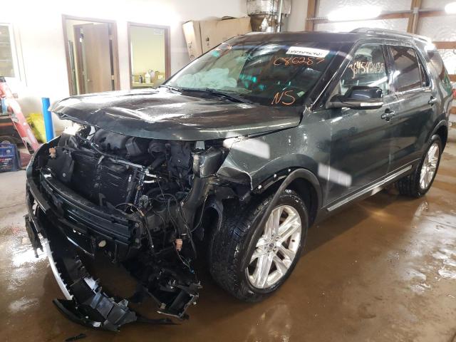 Salvage cars for sale from Copart Pekin, IL: 2016 Ford Explorer XLT