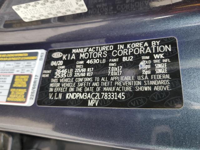 2020 KIA SPORTAGE L - KNDPM3AC2L7833145
