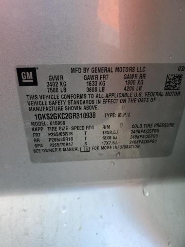 1GKS2GKC2GR310938 GMC Yukon Xl K1500 Slt
