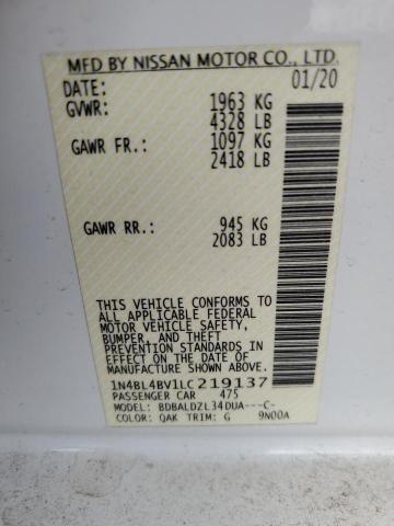 1N4BL4BV1LC219137 Nissan ALTIMA S