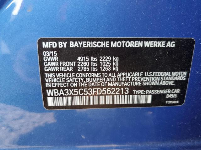 2015 BMW 328 XIGT - WBA3X5C53FD562213
