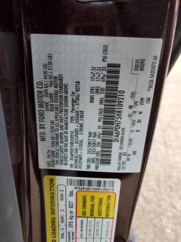 2017 FORD FUSION SE 3FA6P0H75HR109210