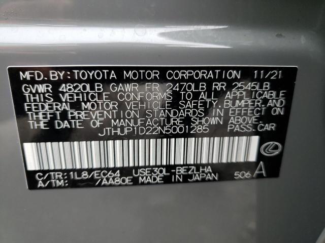 2022 LEXUS IS 500 F S JTHUP1D22N5001285
