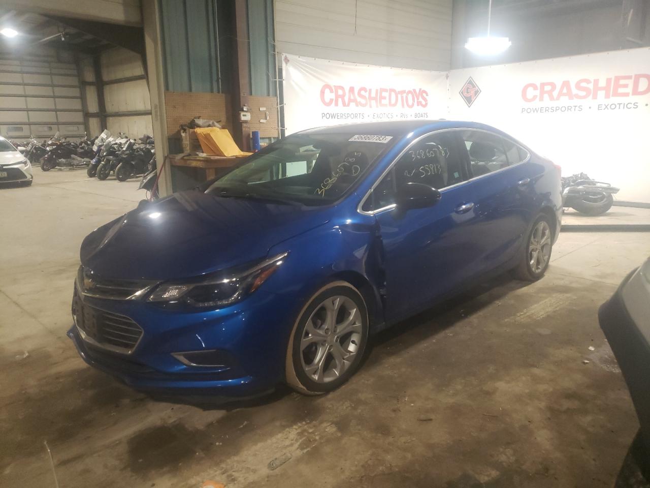 Chevrolet Cruze Blue Carbon Fiber detailing