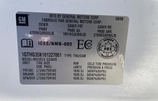 1GTHG35K181227861 GMC Savana G3500
