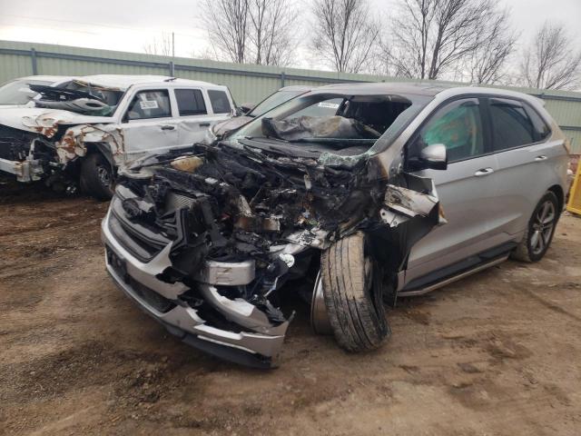 Salvage cars for sale from Copart Dyer, IN: 2018 Ford Edge Sport