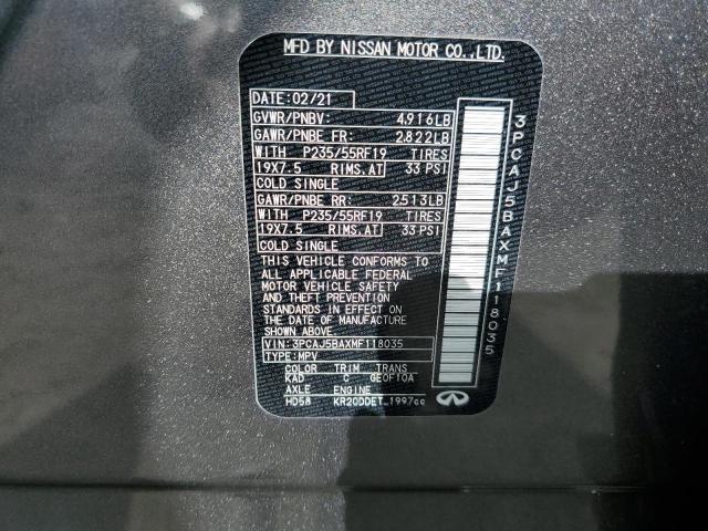 2021 INFINITI QX50 LUXE 3PCAJ5BAXMF118035