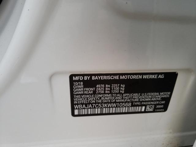 2019 BMW 530 XI - WBAJA7C53KWW10568