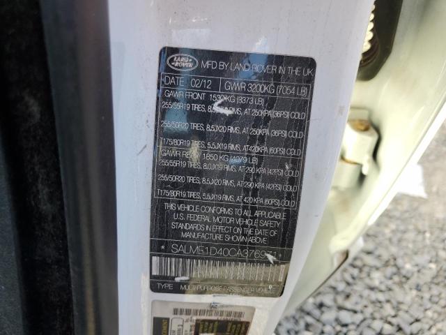 SALME1D40CA376971 Land Rover Range Rover Hse