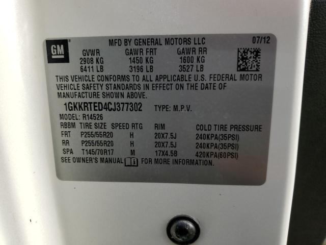 1GKKRTED4CJ377302 GMC Acadia Denali