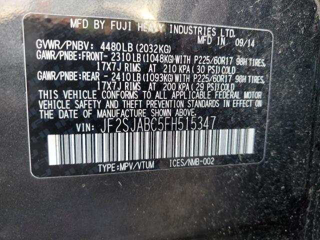 JF2SJABC5FH515347 Subaru Forester 2.5i