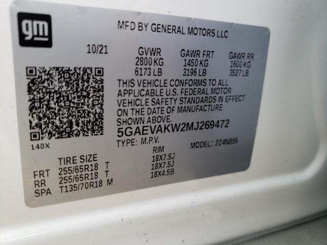 2021 BUICK ENCLAVE ES 5GAEVAKW2MJ269472