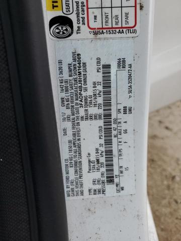 2017 FORD FIESTA SE 3FADP4BJ8HM164069