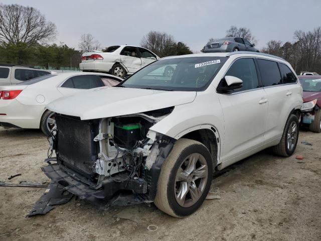 Salvage cars for sale at Seaford, DE auction: 2015 Toyota Highlander