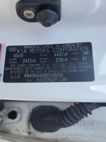 KNAGN4A68B5148636 KIA OPTIMA EX