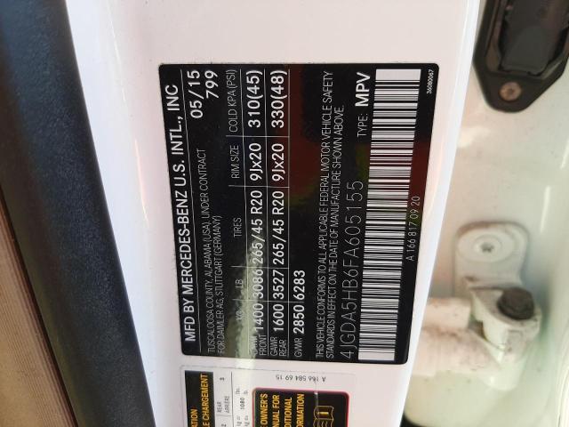 2015 MERCEDES-BENZ ML 350 4MA - 4JGDA5HB6FA605155