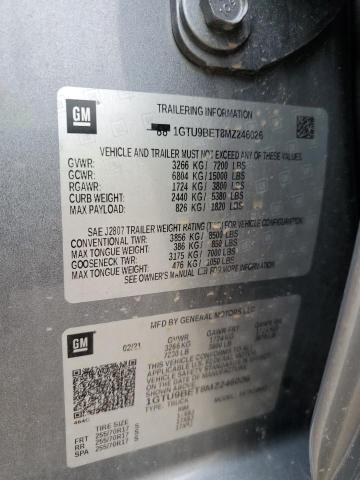 1GTU9BET8MZ246026 GMC Sierra K1500 Sle