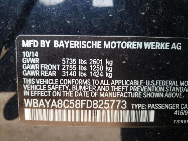 2015 BMW 750I WBAYA8C58FD825773