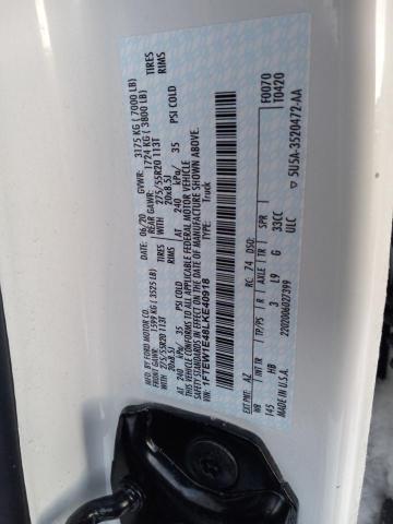 2020 FORD F150 SUPER - 1FTEW1E48LKE40918