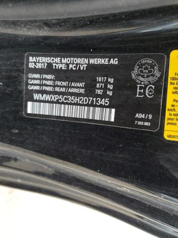 WMWXP5C35H2D71345 Mini Cooper