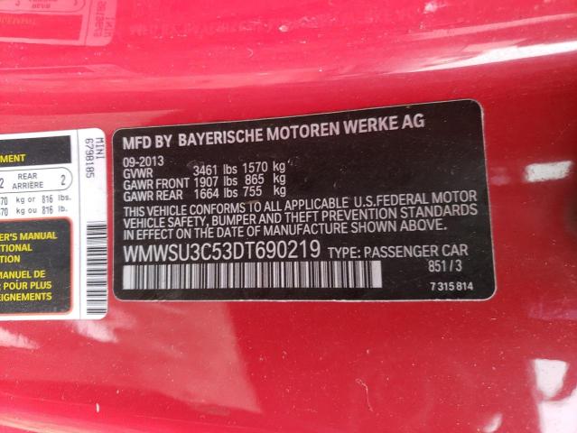 WMWSU3C53DT690219 Mini Cooper