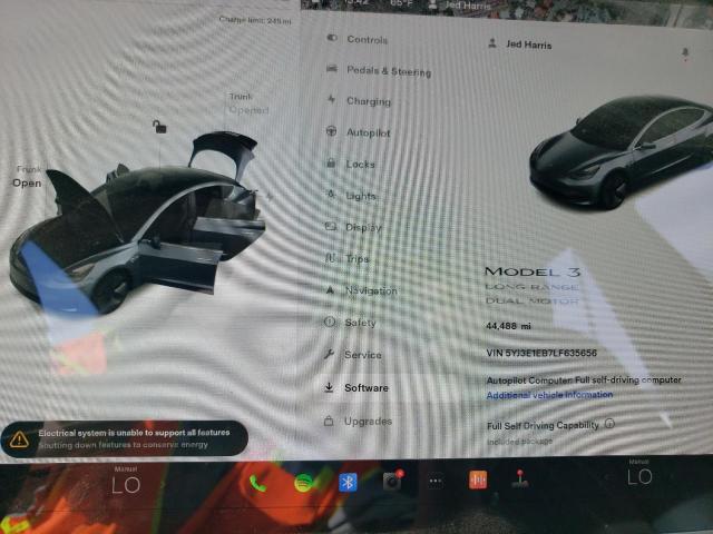 5YJ3E1EB7LF635656 Tesla MODEL 3