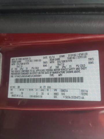1FMCU9GX4EUC85581 Ford ESCAPE SE