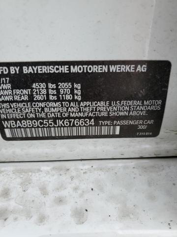 WBA8B9C55JK676634 BMW 330 I