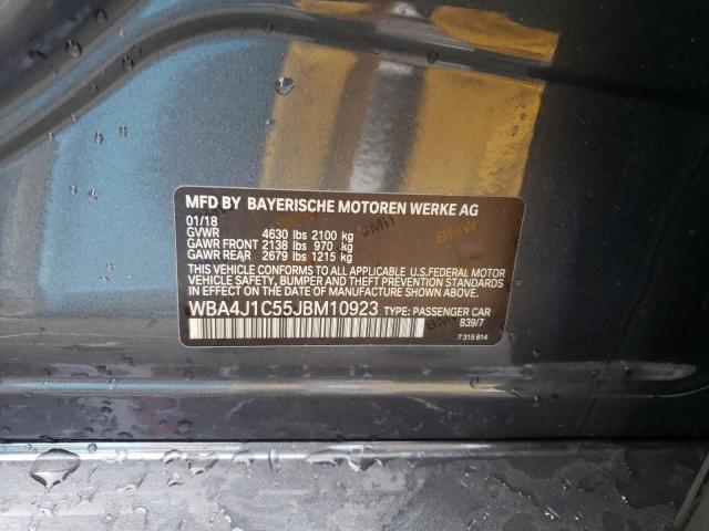 2018 BMW 430I GRAN - WBA4J1C55JBM10923