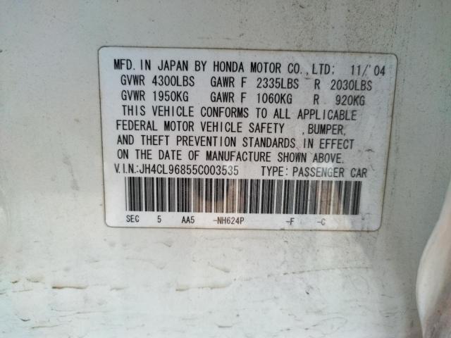 JH4CL96855C003535 Acura TSX