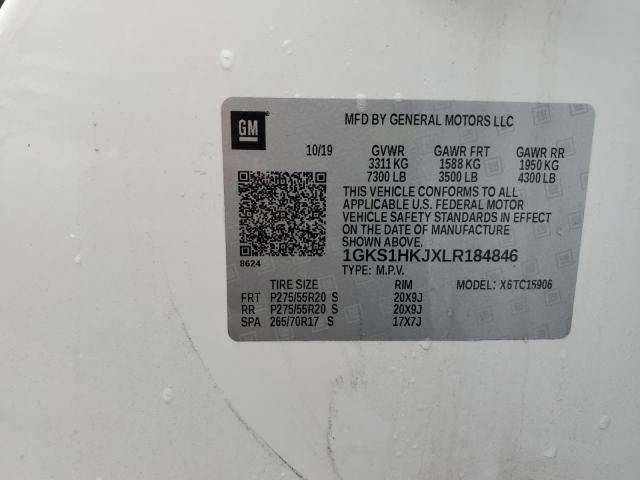 1GKS1HKJXLR184846 GMC YUKON XL DENALI