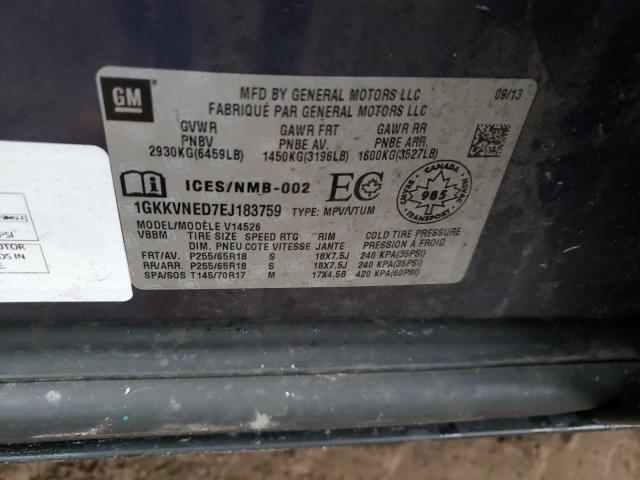 1GKKVNED7EJ183759 GMC Acadia