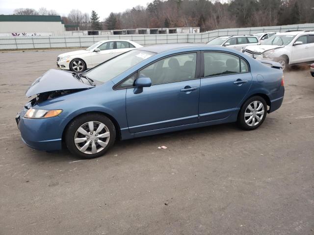 2008 Honda Civic Lx Blue vin: 1HGFA16588L052858