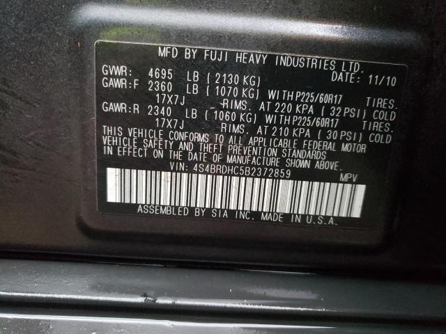 4S4BRDHC5B2372859 Subaru Outback 3.6r Premium
