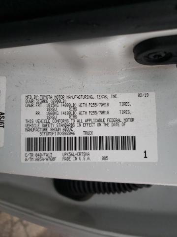 2019 TOYOTA TUNDRA DOU - 5TFUM5F17KX082046
