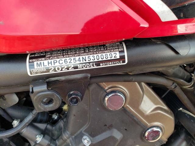 2022 HONDA CBR500 RA MLHPC6254N5300892